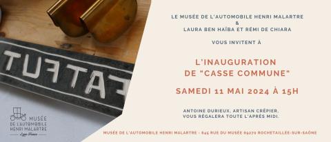 Invitation inauguration Casse Commune