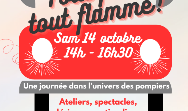 Affiche animation tout feu tout flamme 2023.