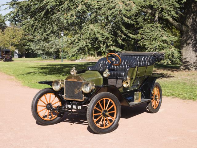 Automobile FORD T Double phaéton - Vue 3/4 avant profil gauche